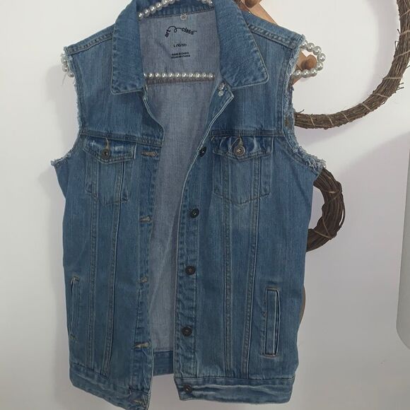 Art class denim vest size large embrace your inner - Picture 1 of 5